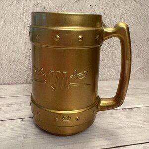 Captain Morgan Gold Tone Embossed Heavy Rum 5" Tankard Pasabahce Mug(SKU: 108MI)